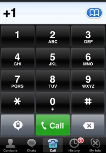Skype iPhone app